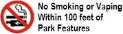 No Smoking or Vaping Within 100 feet of Park Features