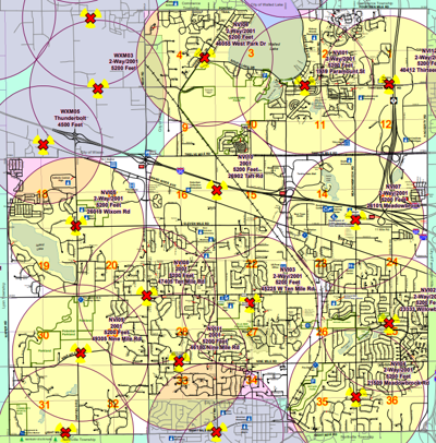 Tornado Siren Coverage Areas - preview image