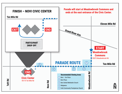 Memorial Day Parade Route