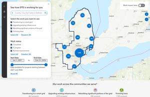 DTE Power Improvements Map