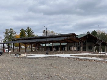 Pavilion in a park