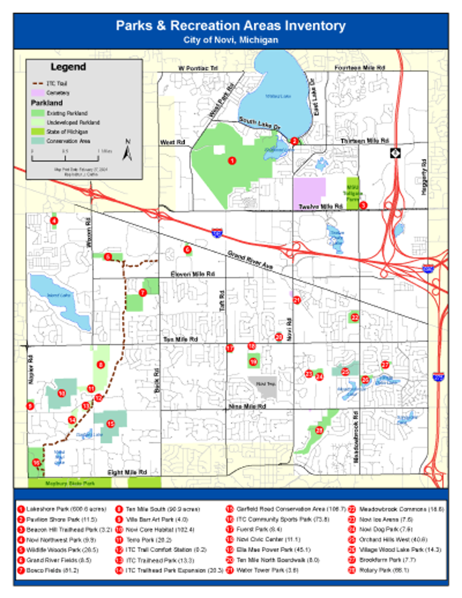 Parks and Recreation Areas Inventory