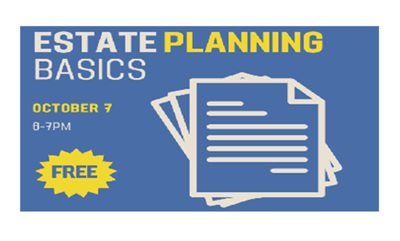 Estate Planning Basics - Oct 7