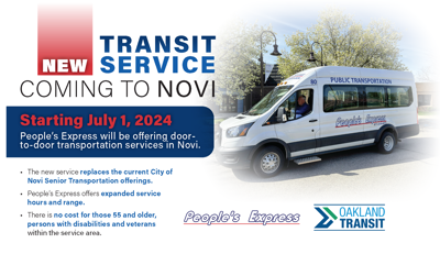 Transit Service Coming To Novi